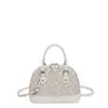 Bolsa de Mão Transfronteiriça com Textura da Moda Bolsa Concha Bolsa Feminina 2026 Outono Novo Estilo Bolsa de Ombro Patchwork Estampado Bolsa Transversal para o Trabalho