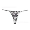 Tanga Hot com Estampa de Leopardo para Comércio Exterior Feminina Biquíni Tamanho Plus Sexy Cintura Baixa Sem Costura Tira Fina Tanga-T Erótica