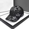Gorra de béisbol de malla transpirable de estilo nuevo de verano, gorra de béisbol personalizada con estampado de mariposa roja, gorra de malla de moda para mujer