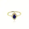 Anillo Brillante Incrustado con Pedrería Elegante Anillo de Cobre Joyería Decoración Anillo de Compromiso