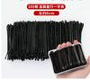 Pinza para el Cabello para Mujer Fresca y Simple Pinza de una Palabra Negra Flequillo Fijo Pinza para Cabello Roto Gruesa Invisible Sin Marcas Acero Tocado