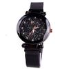 Reloj de Mujer Estilo TikTok Cielo Estrellado con Correa Magnética, Banda de Malla Milanesa, Movimiento de Cuarzo, Reloj Impermeable con Esfera Grande