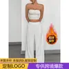 Pantalones casuales rectos holgados de estilo retro americano para mujer, de tiro alto, corte ajustado, con forro polar, versátiles para comercio transfronterizo, modelo nuevo 2026, pantalones largos