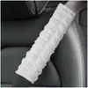 Nuevas Almohadillas de Hombro para Cinturón de Seguridad de Coche tipo Puff, Ligeras, Suaves y Antiasfixia, Almohadillas de Hombro Blancas tipo Puff