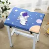 Almofada de assento para estudante, almofada retangular para nádegas, almofada para banquinho, almofada para sala de aula para longos períodos sentado, almofada fofa para cadeira de ensino médio, desenho animado para uso escolar