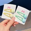Presilha de Cabelo Doce Meia-Lua Fofa Japonesa Estilo Macaron com Bolinhas Presilha BB Franja Lateral Acessório de Cabelo Doce