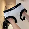 2026 Novo Estilo Cinza Cintura Média Estilo Japonês Bolinhas Listras Fresco e Confortável Alta Elasticidade Calcinhas Triângulo para Meninas