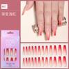 Parche para uñas postizas Amazon Long Ballet Gradient Wear Armor, acabado en 12 colores, pegamento en gelatina