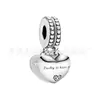 Colgante de gato Panjia y amor, candado de rosa de cobre blanco, colgante de combinación de doble corazón, accesorios para pulsera de cuentas