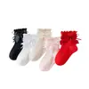 Nuevos Calcetines Infantiles 2026 para Bebés y Niños, Calcetines para Bebé Estilo Español con Lazo Grande, Calcetines de Estudiante Princesa para Niñas, Calcetines con Puño Holgado