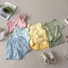 Conjunto de Dos Piezas de Verano Nuevo para Bebé 2026, Ropa de Verano para Niños y Niñas, Conjunto de Dos Piezas de Chaleco y Shorts, Moderno