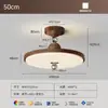 Lámpara de Techo para Dormitorio de Estilo Francés de Mediados de Siglo, Diseño de Alta Gama, Color Nogal, Lámpara de Protección Ocular para Dormitorio Principal Estilo Wabi-Sabi