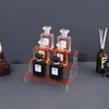Expositor de Escada Multicamadas em Acrílico, Prateleira de Armazenamento Trapezoidal, Armazenamento de Caixas Surpresa para Cosméticos e Joias, Expositor Doméstico