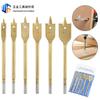 Juego de Brocas Planas para Madera de Tres Puntas 10-25mm Taladro Manual Eléctrico Perforación Tablero Plástico Herramienta Mango Hexagonal Broca para Madera