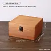 Caja de Almacenamiento Simple de Madera con Tapa abatible, Caja de Almacenamiento de Joyería para el Hogar, Ventana de Almacenamiento para Escritorio de Oficina, Accesorios y Adornos para Cine y Televisión