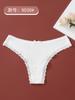 Bragas Sexy de Encaje OMG Girls Transfronterizas Hilo de Alto Valor de Color Algodón Moda Transpirable Algodón en la Entrepierna Bikini Tangas