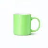 Caneca de Cerâmica Verde com Logo Personalizado, Xícara de Café, Copo de Água Estilo Ins para Home Office, Conjunto Empilhável de Xícaras para Presente