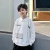 Camiseta de Manga Longa de Outono para Meninos Roupa Íntima 2026 Crianças de Meia-Idade e Mais Velhas Moletom com Gola Lapela Primavera e Outono Meninos Roupas Infantis Huzhou Zhili