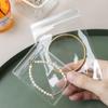 Bolsas Personalizadas de PVC para Joyería, Bolsas Transparentes de Plástico con Cierre de Cremallera, Empaque de Almacenamiento Sellado para Artículos de Joyería y Pendientes con Cierre Autoadhesivo