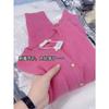 Estilo Coreano Senso Avançado Estilo Preguiçoso Vermelho Cereja Gola Redonda Suéter Ovo Casaco Feminino Outono e Inverno Super Bonito Cardigan de Tricô