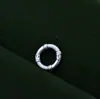 99 Plata de Ley Bambú Sólido Hoja Hebilla de Seguridad Anillo Cerrado DIY Cuerda de Mano para Pareja Pulsera Accesorios de Joyería de Plata Material Venta al por Mayor