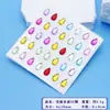 Adesivos de diamante acrílico transfronteiriços para decoração 3D DIY infantil, adesivos de diamante redondos e em formato de coração de 12mm atacado