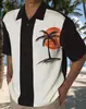 Comercio Exterior Transfronterizo Estación Independiente de Amazon Hombre Estampado Digital Casual Holgado Impresión 3D Manga Corta Camisa Lel Hombre