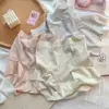 Renda de Luxo Leve Cintura Alta Sem Costura Micro-Pressão Levanta Bumbum Roupa Íntima Feminina Sexy Francesa Antibacteriana Leve Respirável Tanga Triângulo Feminina