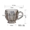Ins Nordic Simple Coffee Cup Striped Cup Copo de Chá de Copo de Leite Ice Latte Flower Coffee Cup