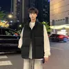 Chaleco acolchado cálido de moda versátil para deportes al aire libre de otoño e invierno para hombre, chaqueta de algodón