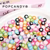 Lindos Accesorios de Florcitas, Cuentas Sueltas, Versátiles Cuentas Redondas Florales, Joyería con Agujero Recto, Dijes para Bolsas de Cuentas Hechos a Mano para DIY