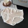 Falda Xiaolan W012 Agradable a la Piel Suave Cera Lijado Ropa Interior para Mujer Cintura Media Cachemir Alta Elasticidad Moldeador de Cadera Pantalones Cortos de Triángulo para Niña