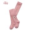 Leggings para Bebé con Rayas Verticales de Hilo Cero Estilo Coreano de Doble Aguja para Bebés, Niños Pequeños, Medianos y Grandes Accesorios Medias con Flores Pequeñas