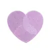 Almohadilla Limpiadora Pequeña con Forma de Manzana para Brochas de Maquillaje con Base de Succión, Herramienta Portátil para Limpiar Brochas de Maquillaje