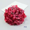 Flor de hortênsia artificial estilo europeu 54 pétalas com pétalas pintura a óleo hortênsia salão de casamento arranjo de flores decoração de caixa de presente