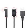 Cable de Datos Curvo Tipo-C Macho Recto USB 2.0A Cable de Extensión de Carga de Datos para Teléfono Móvil Android Tablet