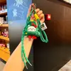 Colgante de Felpa Navideño Creativo Muñeco de Jengibre Caricatura Lindo Colgante para Llaves Decoración para Bolso Regalo de Navidad
