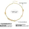 Estilo Coreano Más Vendido '' Collar de Personaje Acero Inoxidable Chapado en Oro de 18K Moda de Gama Alta Joyería de Lujo Ligero Cadena para Clavícula de Mujer