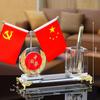 Adornos de bandera roja de cinco estrellas para escritorio de oficina, recepción, sala de conferencias, ambiente creativo de alta gama, cosas buenas, regalos decorativos
