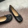 Versão em Pele de Ovelha~Sapatos Mary Jane de Couro Genuíno com Salto Escondido para Mulheres Laço Slip-on Flats para Pés Não Cansados Sapatos de Couro Porcino com Biqueira Dividida
