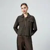 Jaqueta Curta com Zíper Duplo Inspirada em Designers para Mulheres, Novo Estilo Outono 2026, Top Versátil Elegante de Alta Qualidade Estilo Chanel