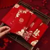 Sobre Rojo para Boda Grande, Mediano y Pequeño Set con Palabras Felices Mini Sobre Rojo Bloqueador de Puerta Bolsa de Papel para Sobre Rojo de Boda Nuevo
