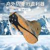Crampones antideslizantes de 5 puntas para superficies de nieve y hielo al aire libre en invierno, crampones tipo calabaza simples y portátiles, cubierta de zapato antideslizante, cadena para zapatos