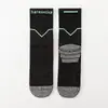 Meias de lã merino, meias esportivas profissionais para homens e mulheres, adequadas para corrida e atividades na neve, com sola felpuda, meias respiráveis e absorventes de suor de altura média