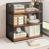Estante de Almacenamiento para Escritorio de Oficina en Casa, Librero Sencillo, Organizador de Archivos de Oficina, Pequeño Gabinete para Escritorio de Escritura
