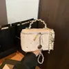 Bolso Pequeño Caja de Diamantes Brillantes de Alta Gama para Mujer 2026 Nuevo Bolso Cuadrado Acolchado de Moda Tendencia Bolso Cruzado de Cadena de Verano