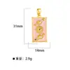 Colar Pingente Quadrado de Resina Colorida para Cartas de Tarô Cruzado Europeu e Americano Amuleto de Buda Pintado à Mão Corrente de Suéter Moda Palma da Lua