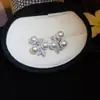 ¡Racimos de cuentas estrelladas! Aretes geométricos de circonita y perla, aretes de atmósfera elegante vintage, accesorios para orejas simples y de moda al por mayor