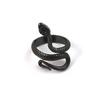 Anillo de serpiente retro japonés y coreano Plata tailandesa anillo de serpiente pequeña enrollada personalidad simple estudiante anillo de serpiente abierto femenino