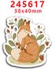 Parche de resina acrílica con lazo, adorables pegatinas decorativas para refrigerador, PR238165, 2023